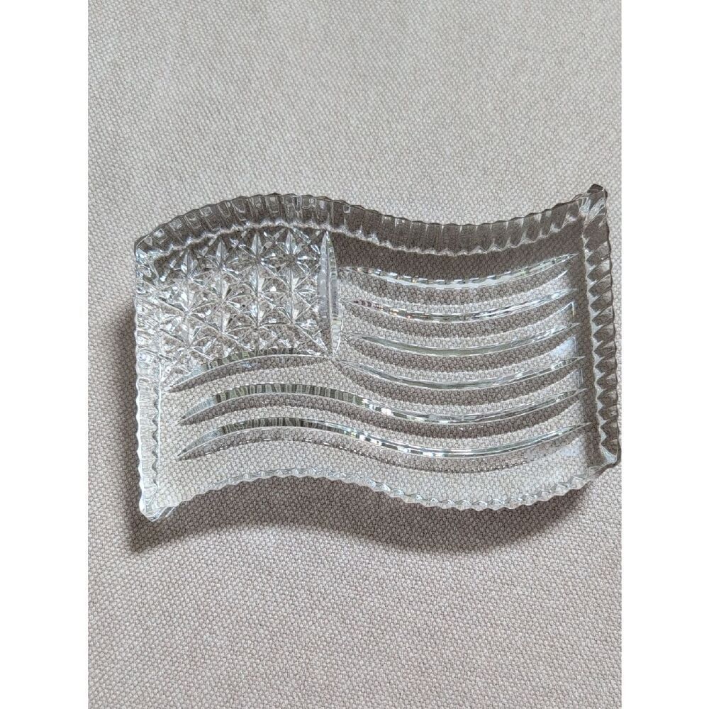 Waterford Crystal American Flag Paperweight
